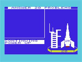 Title screen of Space Division on the Commodore VIC-20.