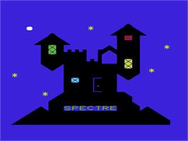 Title screen of Spectre on the Commodore VIC-20.