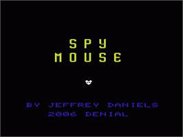 Title screen of Spy Mouse on the Commodore VIC-20.