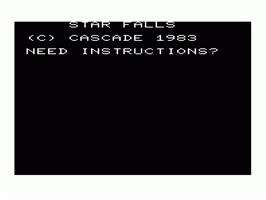 Title screen of Star Falls on the Commodore VIC-20.