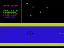 Title screen of Star Trek - S.o.s. on the Commodore VIC-20.