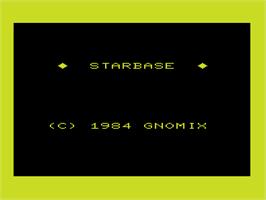 Title screen of Starbase on the Commodore VIC-20.