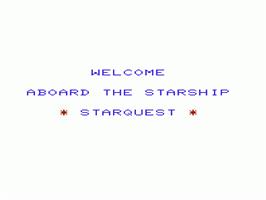 Title screen of Starquest on the Commodore VIC-20.