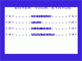 Title screen of Starship Escape on the Commodore VIC-20.