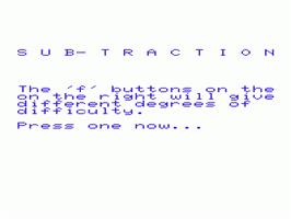 Title screen of Sub-traction on the Commodore VIC-20.
