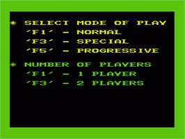 Title screen of Super Smash on the Commodore VIC-20.