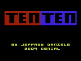 Title screen of Tenten on the Commodore VIC-20.