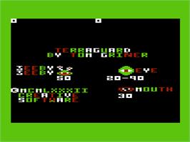 Title screen of Terraguard on the Commodore VIC-20.