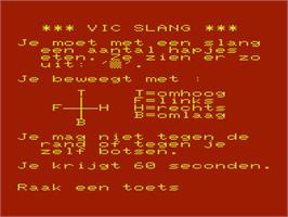 Title screen of Vic Slang on the Commodore VIC-20.