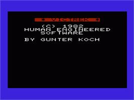 Title screen of Victrek on the Commodore VIC-20.