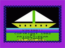 Title screen of Viking on the Commodore VIC-20.
