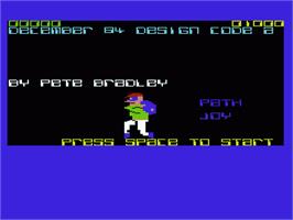 Title screen of Villain on the Commodore VIC-20.