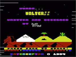 Title screen of Wunda Walter on the Commodore VIC-20.