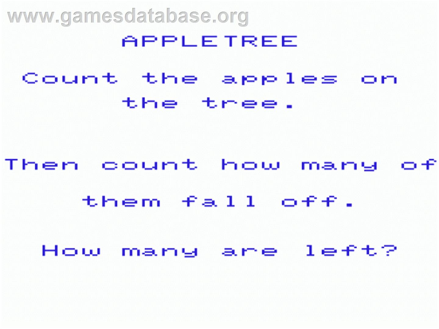 Apple Tree - Commodore VIC-20 - Artwork - Title Screen