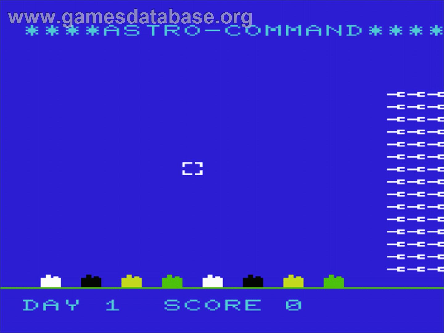 Astro Command - Commodore VIC-20 - Artwork - Title Screen