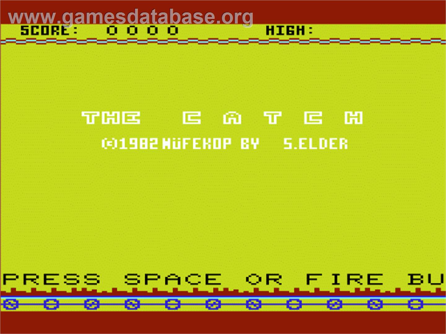Catch, The - Commodore VIC-20 - Artwork - Title Screen