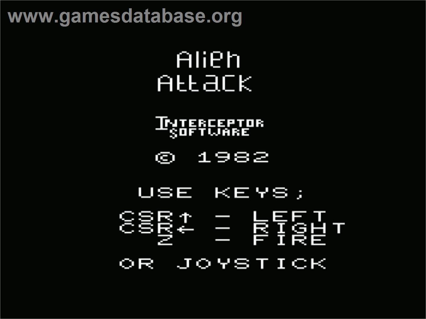 Demon Attack - Commodore VIC-20 - Artwork - Title Screen