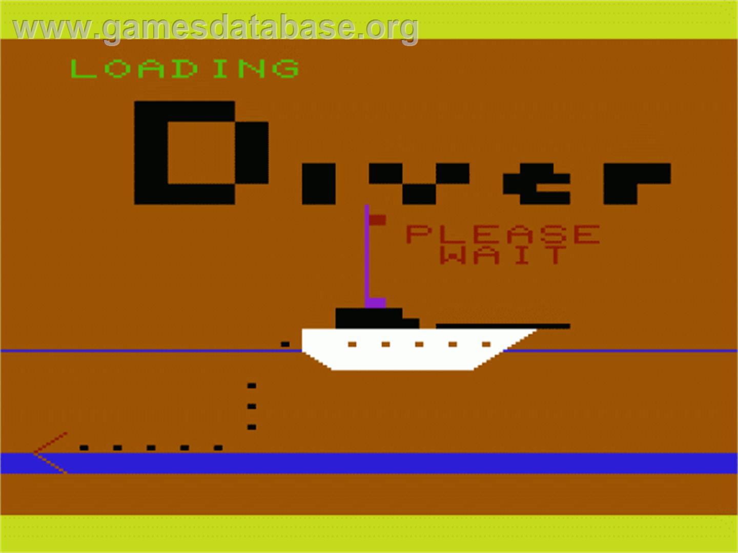 Diver - Commodore VIC-20 - Artwork - Title Screen
