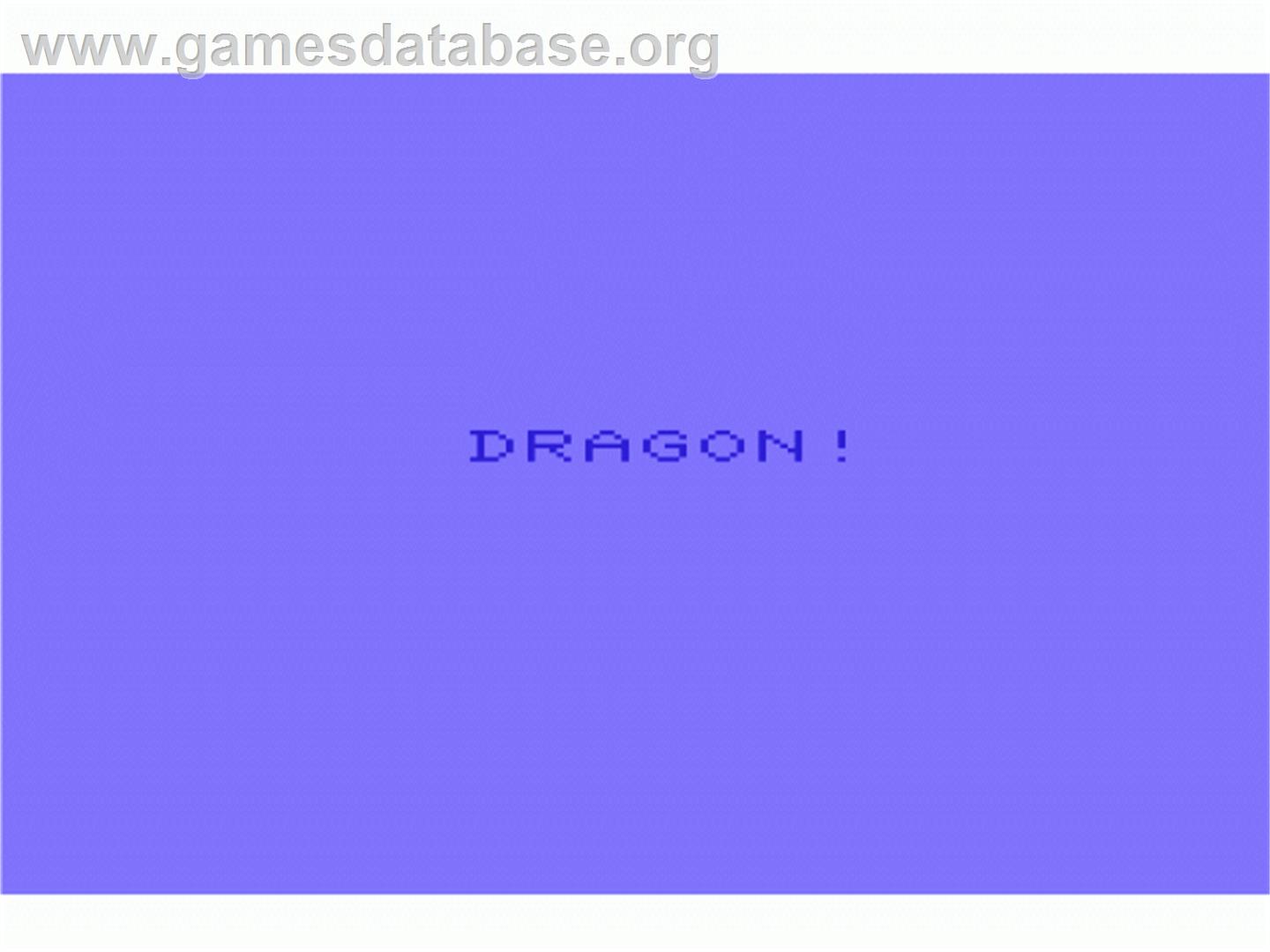 Dragon Fire - Commodore VIC-20 - Artwork - Title Screen