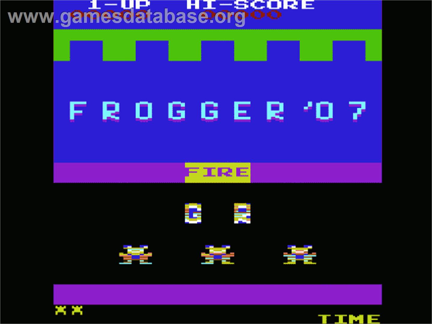 Frogger '07 - Commodore VIC-20 - Artwork - Title Screen