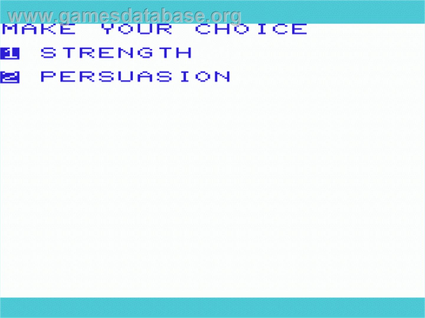 Great Adventure - Commodore VIC-20 - Artwork - Title Screen