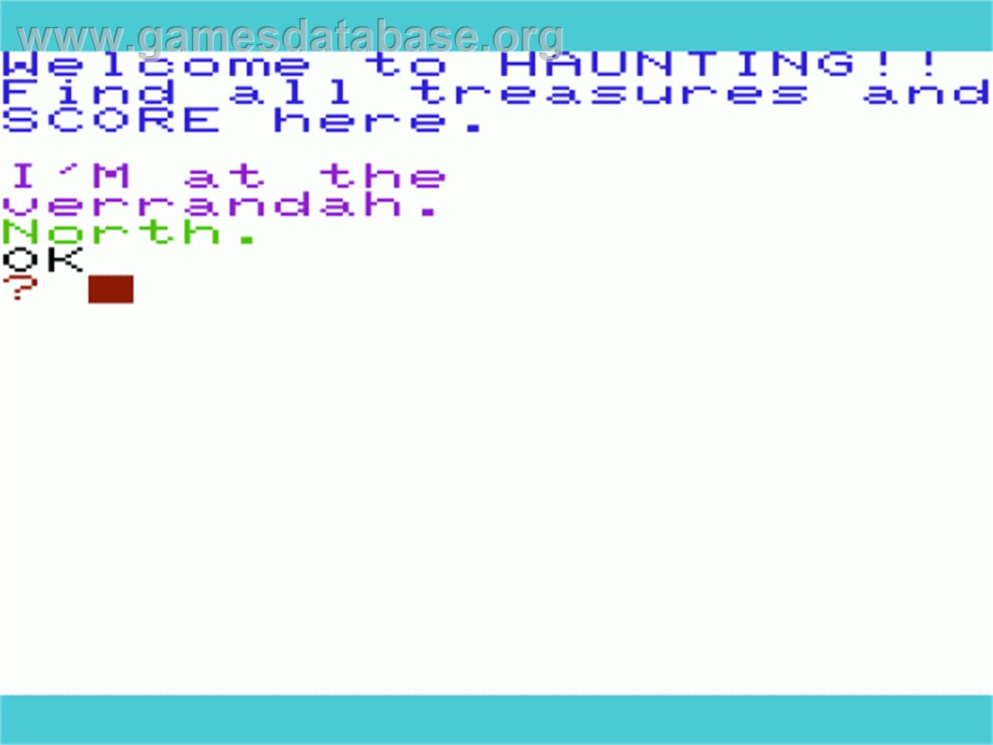 Haunted House - Commodore VIC-20 - Artwork - Title Screen
