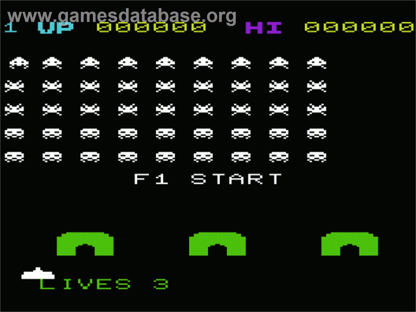 Invaders - Commodore VIC-20 - Artwork - Title Screen