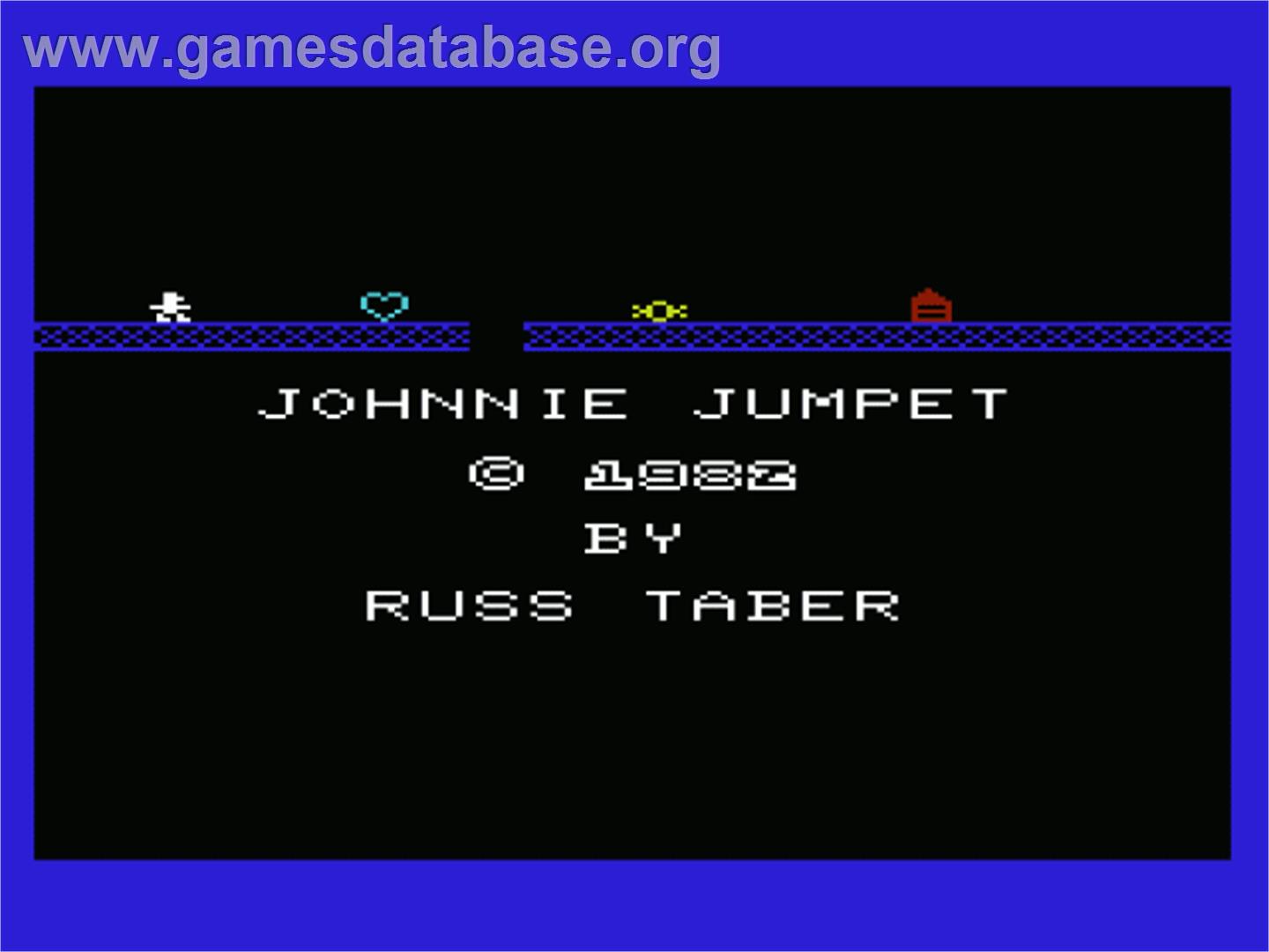 Johnnie Jumpet - Commodore VIC-20 - Artwork - Title Screen