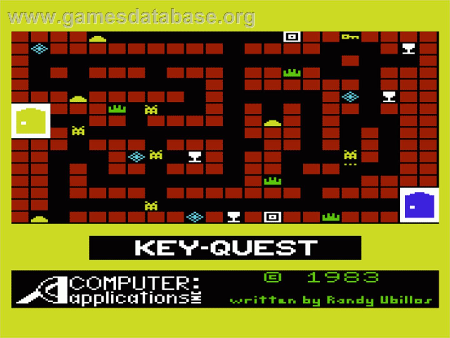 Key Quest - Commodore VIC-20 - Artwork - Title Screen