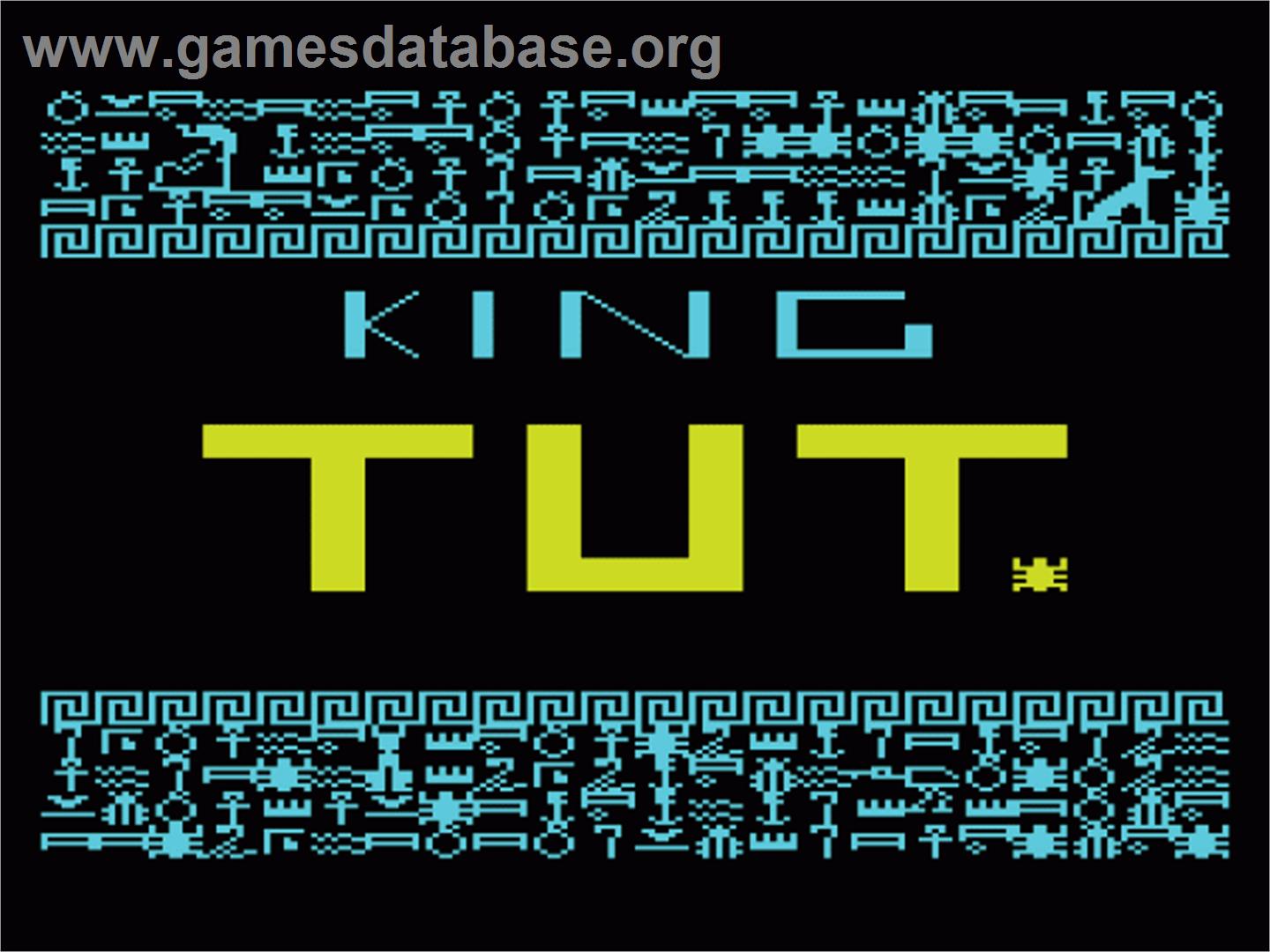 King Tut - Commodore VIC-20 - Artwork - Title Screen