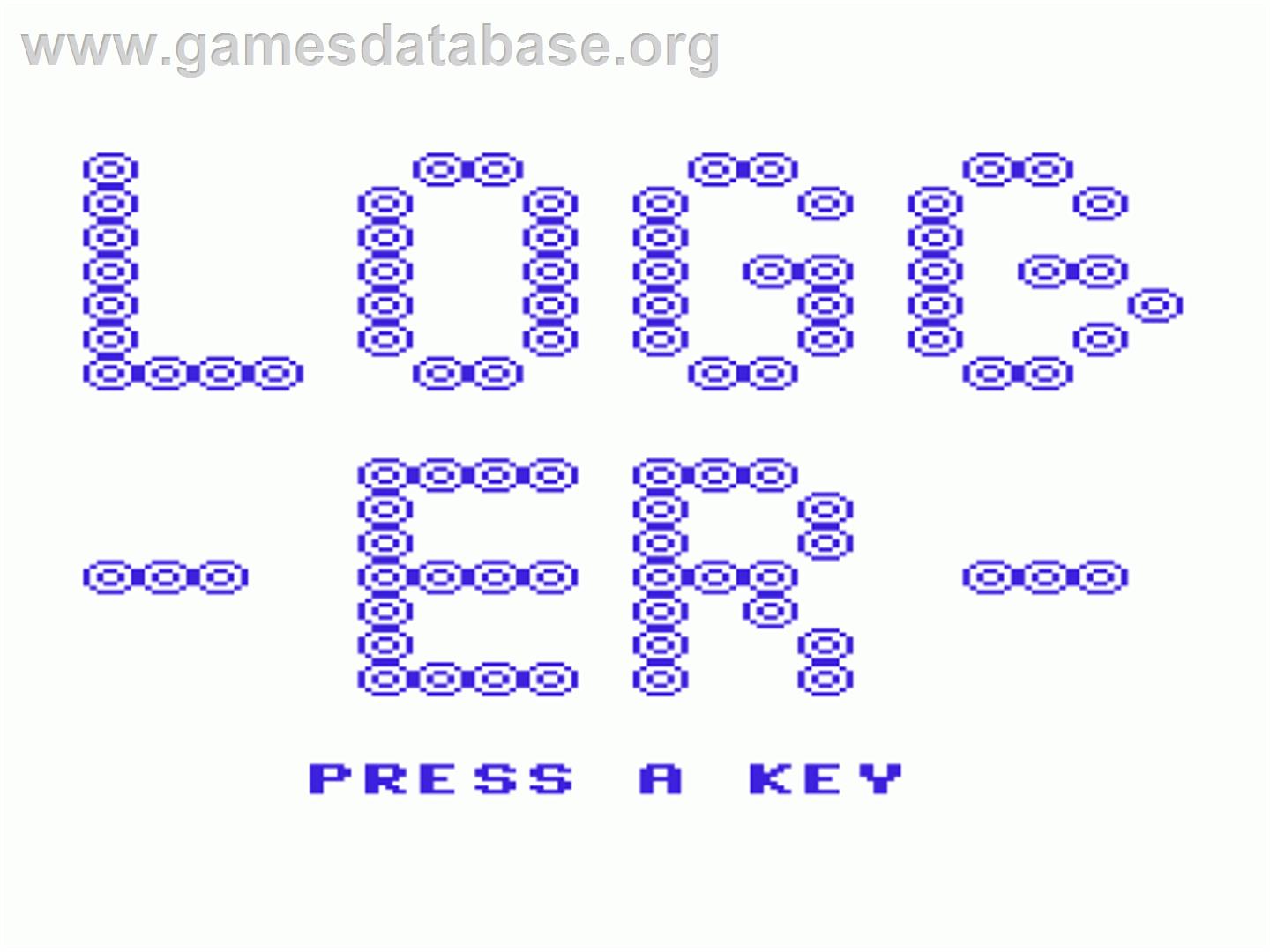 Logger - Commodore VIC-20 - Artwork - Title Screen