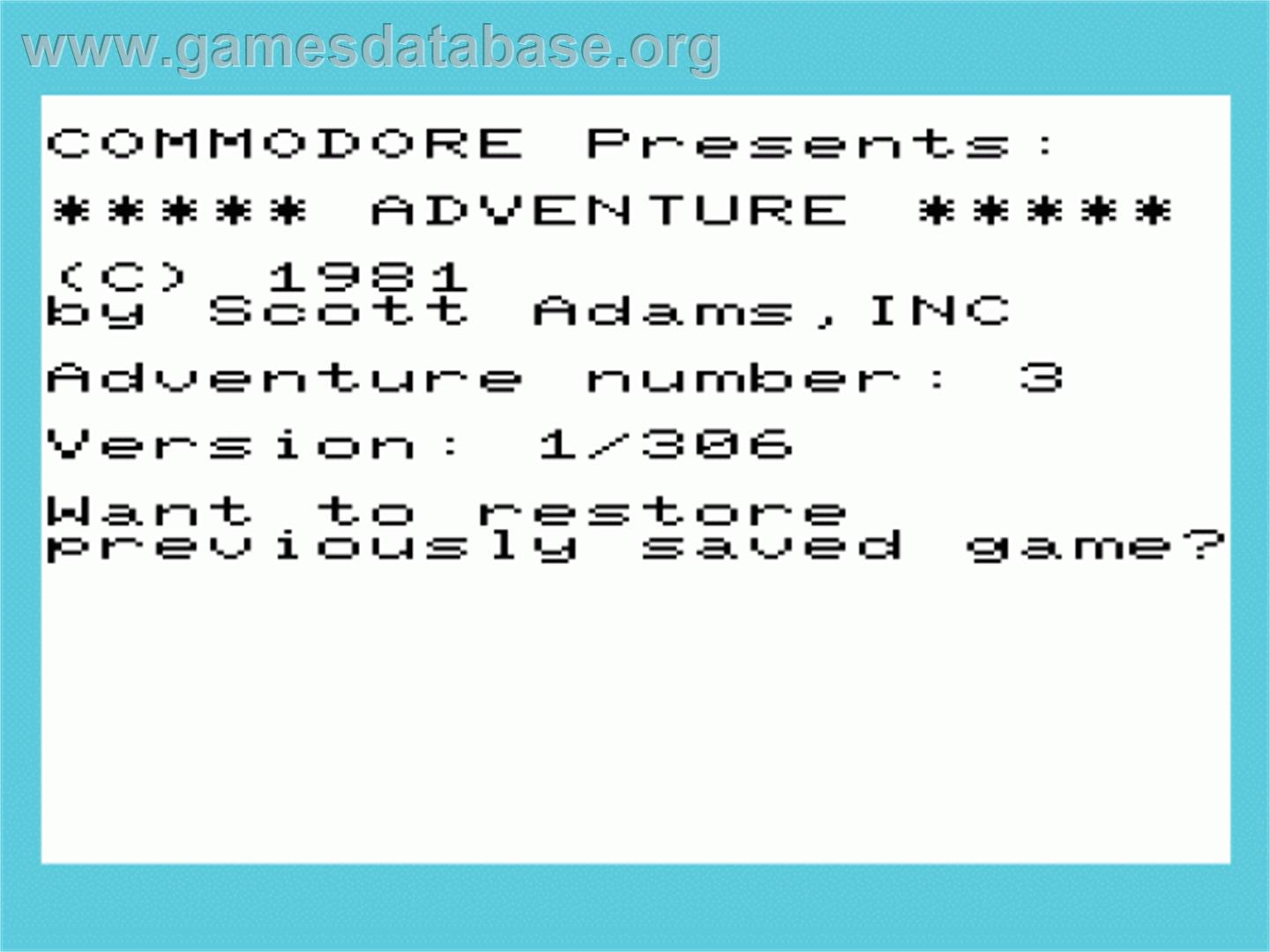 Mission Impossible - Commodore VIC-20 - Artwork - Title Screen
