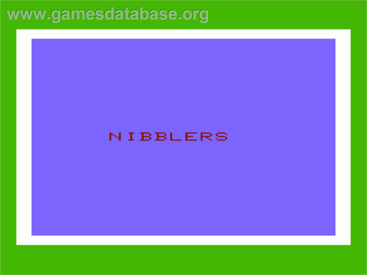 Nibblers - Commodore VIC-20 - Artwork - Title Screen