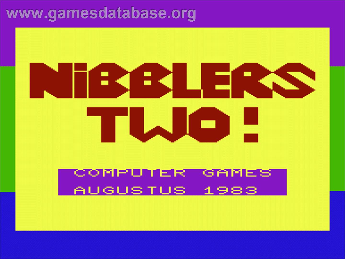 Nibblers Two! - Commodore VIC-20 - Artwork - Title Screen