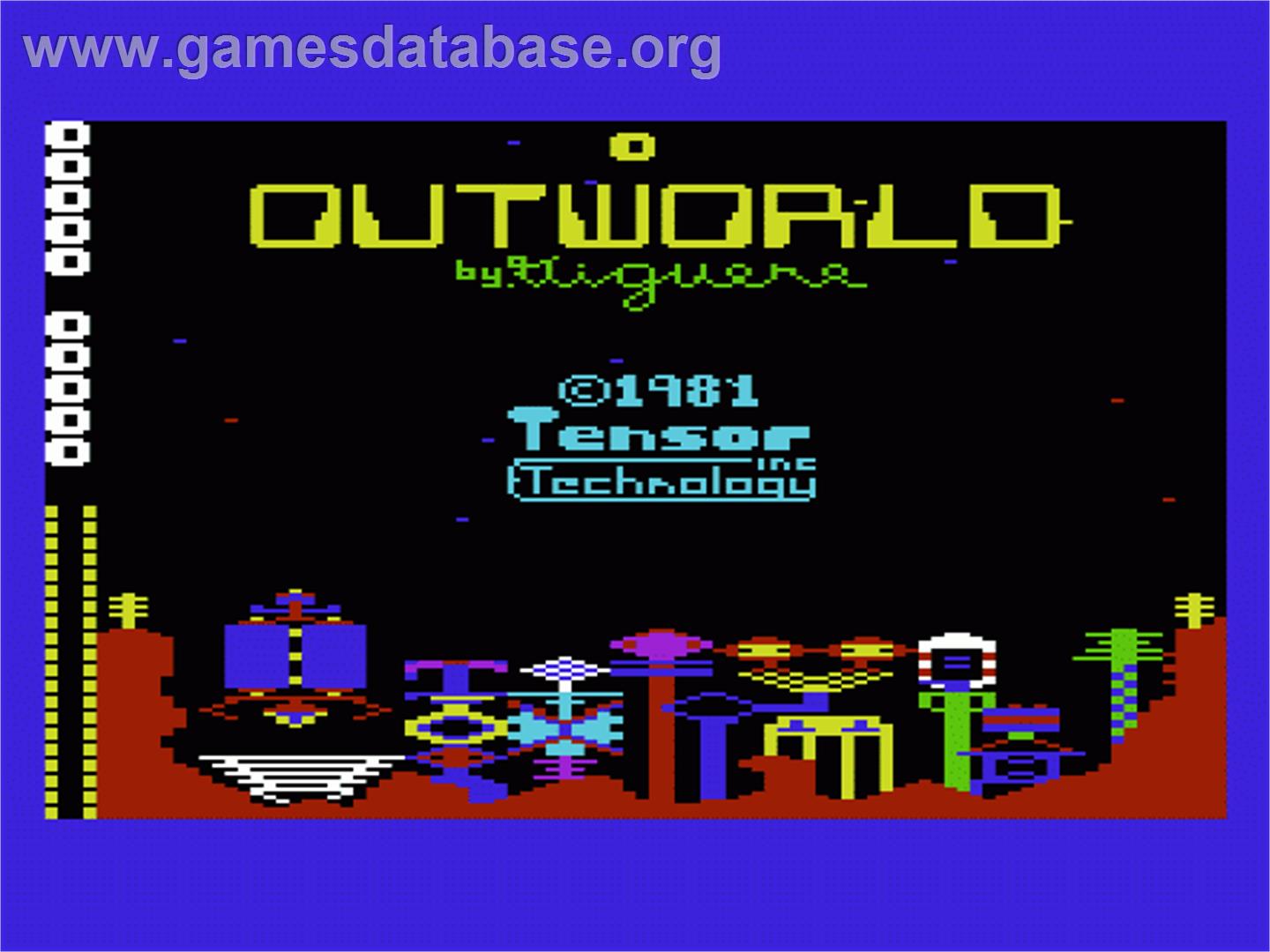 Outworld - Commodore VIC-20 - Artwork - Title Screen