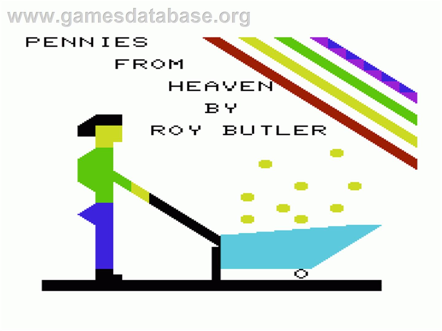Pennies From Heaven - Commodore VIC-20 - Artwork - Title Screen
