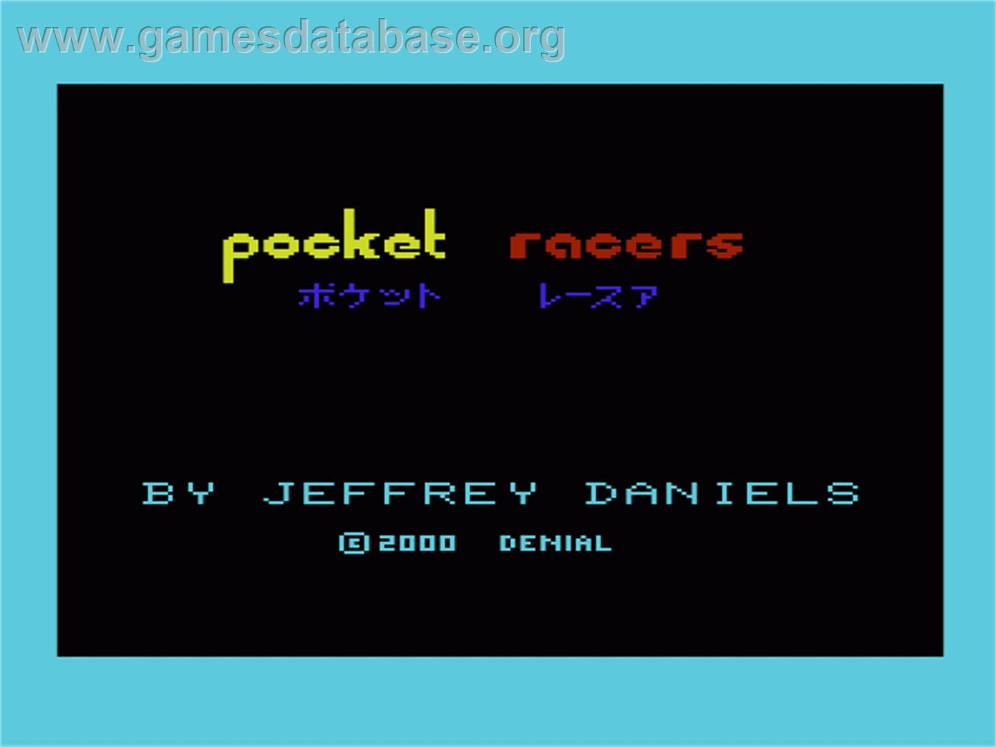 Pocket Racers - Commodore VIC-20 - Artwork - Title Screen