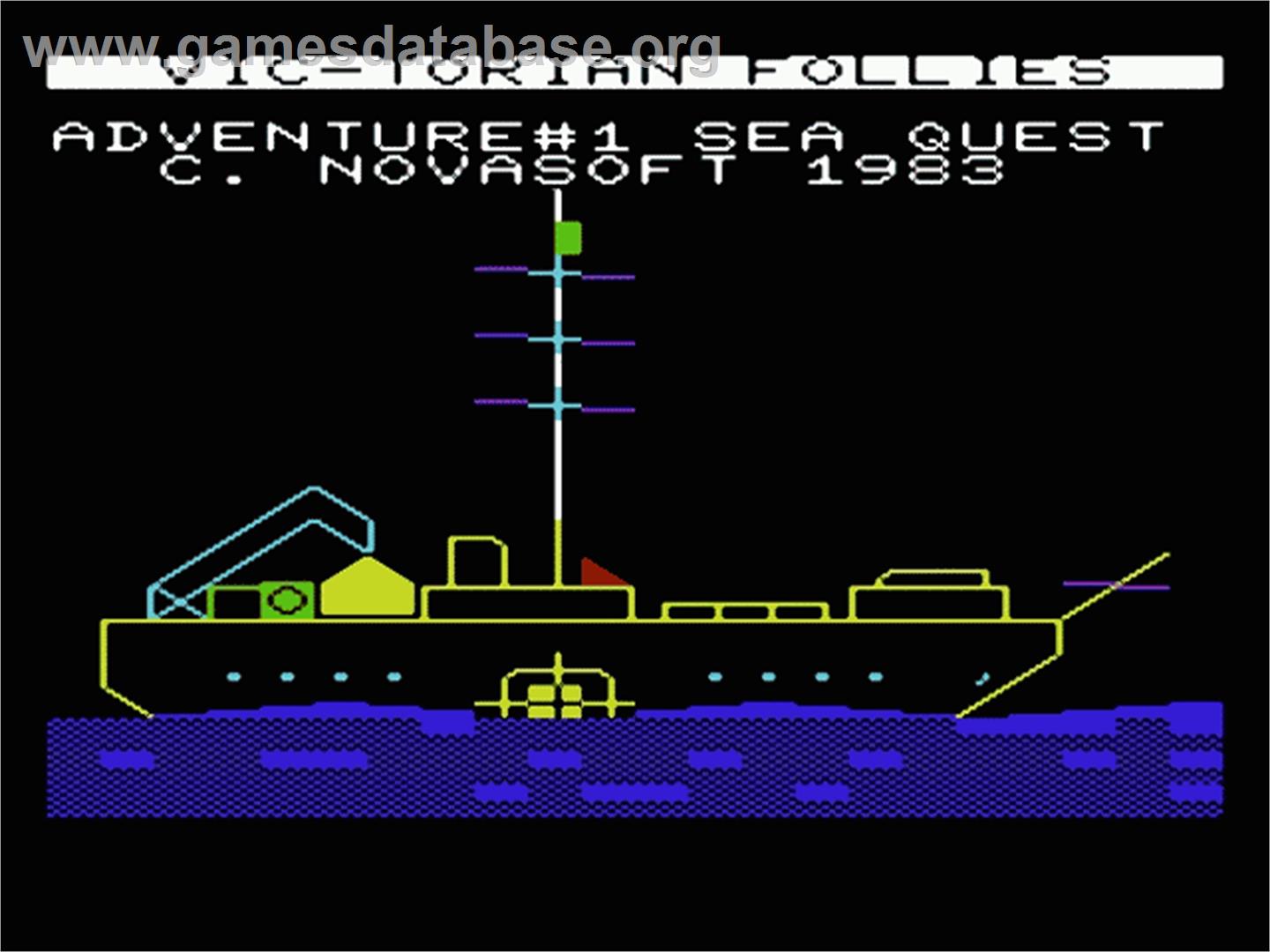Seaquest - Commodore VIC-20 - Artwork - Title Screen