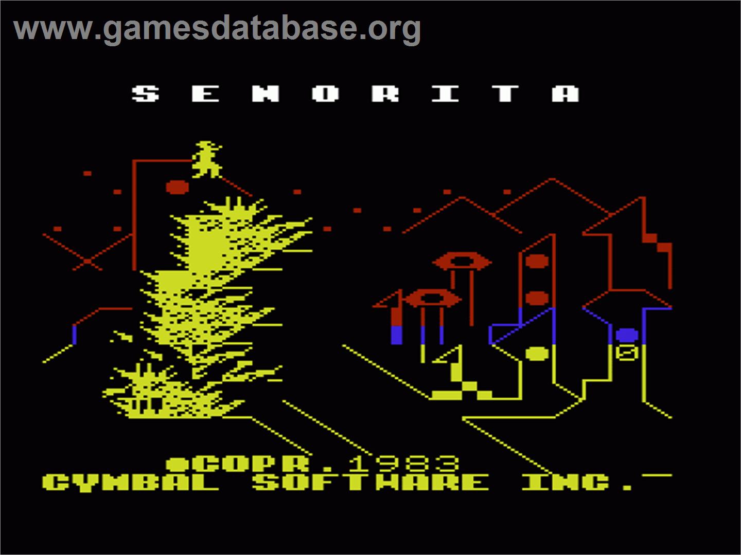 Senorita - Commodore VIC-20 - Artwork - Title Screen