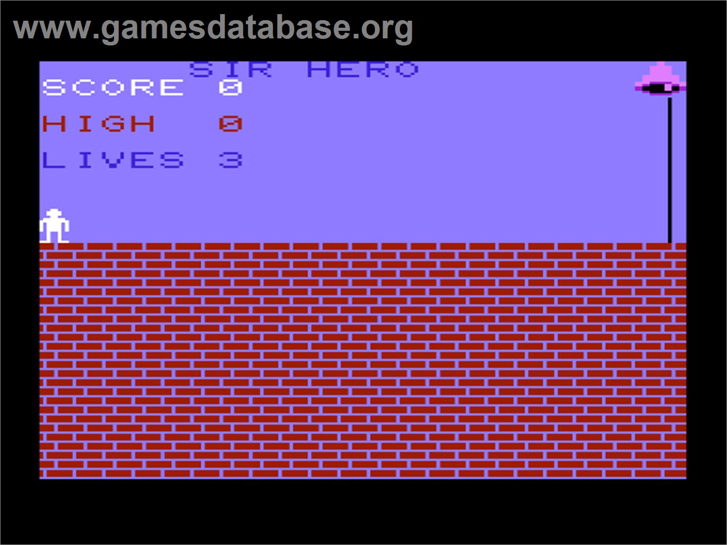 Sir Hero - Commodore VIC-20 - Artwork - Title Screen