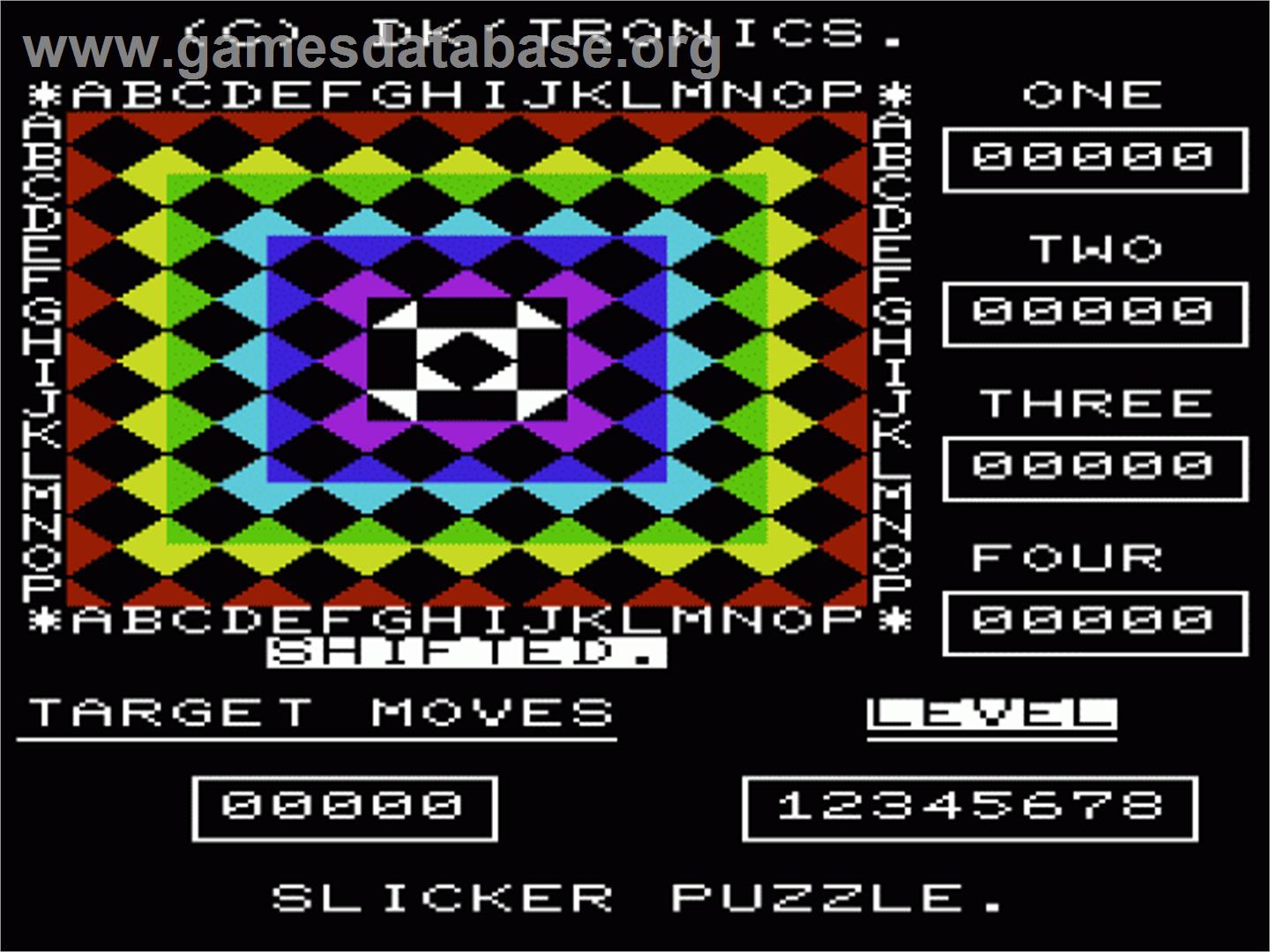 Slicker Puzzle, The - Commodore VIC-20 - Artwork - Title Screen