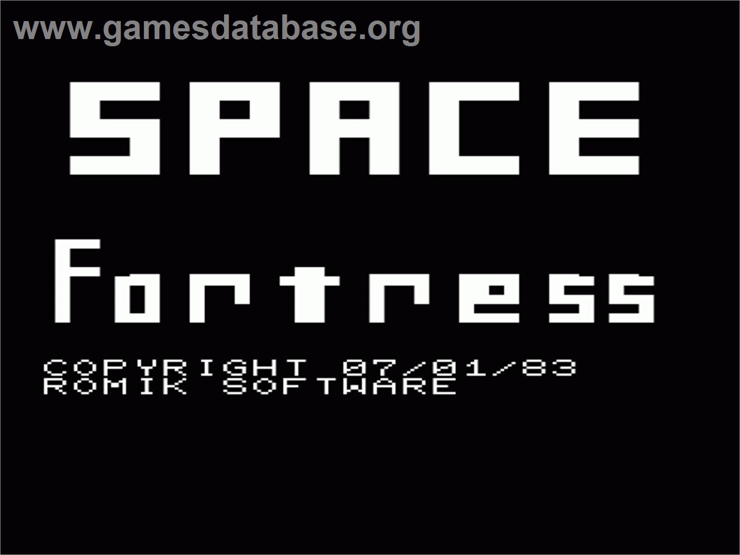 Space Fortress - Commodore VIC-20 - Artwork - Title Screen