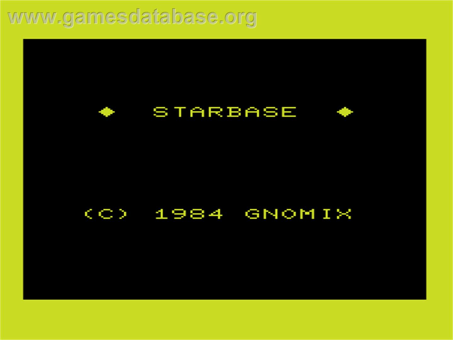 Starbase - Commodore VIC-20 - Artwork - Title Screen