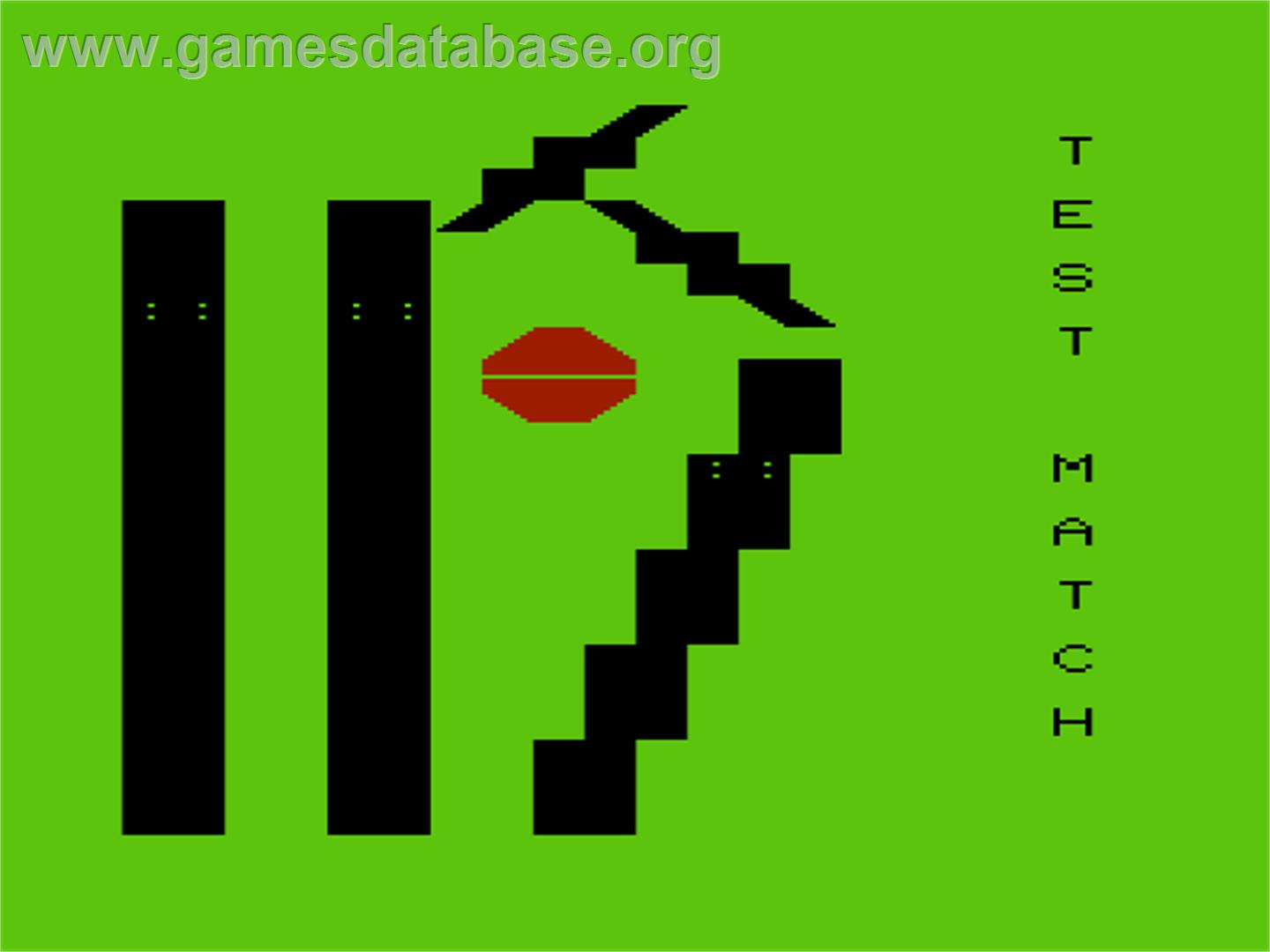 Test Match - Commodore VIC-20 - Artwork - Title Screen
