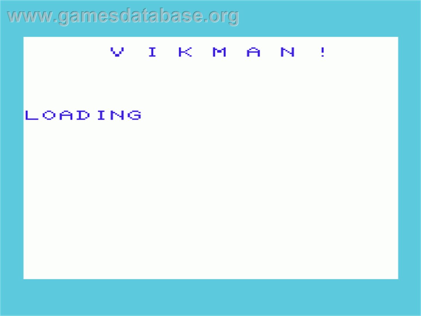 Vikman - Commodore VIC-20 - Artwork - Title Screen