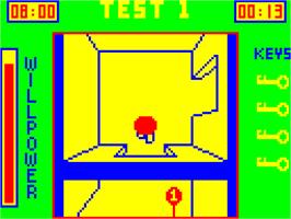 In game image of Back Track on the Dragon 32-64.