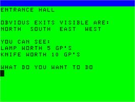 In game image of Caverns Of Doom (Microdeal) on the Dragon 32-64.