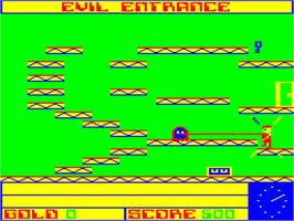 In game image of Morbid Mansion on the Dragon 32-64.
