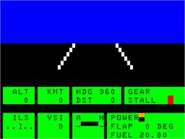 In game image of Night Flight on the Dragon 32-64.