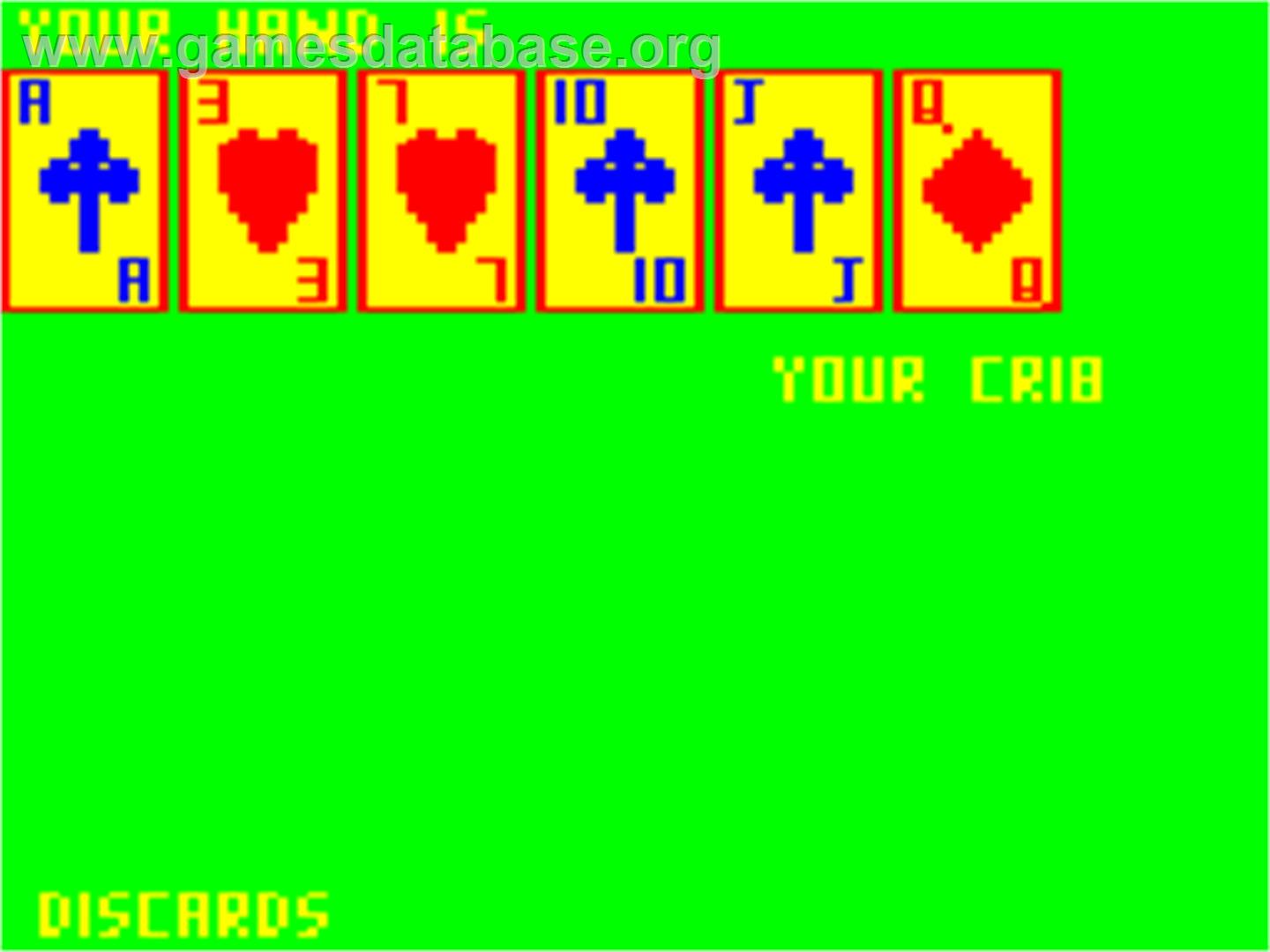 Cribbage - Dragon 32-64 - Artwork - In Game